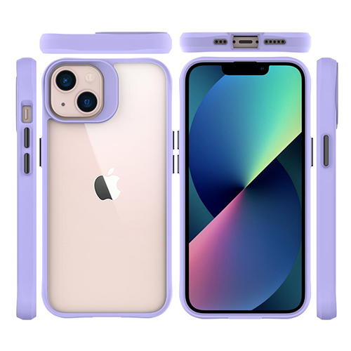 Skaidrus TPU+PC nuo kritimo atsparus mobiliojo telefono dėklas